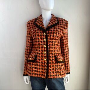 Escada ML vintage tweed multicolor jacket